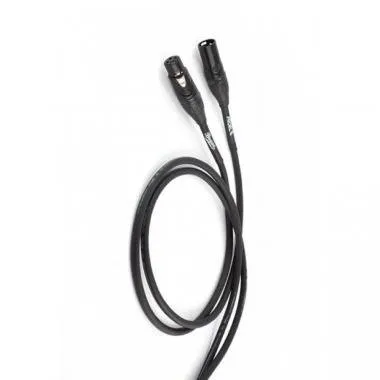 PROEL BRV250LU5BK Mikrofonkábel, 5 m fekete, XLR 3P csatlakozók, rugalmas PVC bevonat