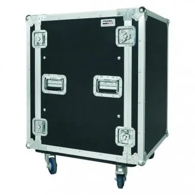 PROEL CR416BLKMW Rack doboz 16U, rázkódásmentes, gurulós, mé:500 mm, 19
