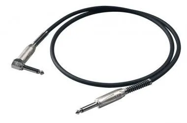 PROEL BULK120LU6 Hangszerkábel 6 m 6,3 mm S4CPRO mono jack dugó és 6,3 mm S4RCS mono pipa jack dugó
