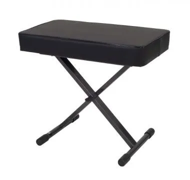 PROEL EL55 Zongoraszék, antracit szürke, fekete vinyllel borított ülés, terhelés max:100 kg