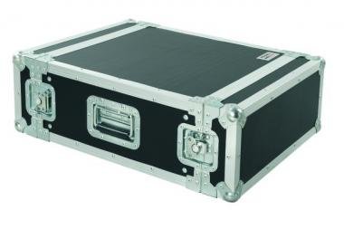 PROEL 19 dřevěný rack 3U, 450 mm, černý, 9 mm silné, hliníkové profily