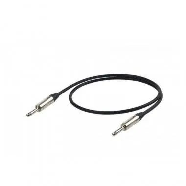 PROEL ESO100LU10 Hangszerkábel 10m fekete, Neutrik 2X 6,3mm NP2Xmono jack dugó, HPC110 kábel törésgá