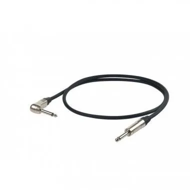 PROEL ESO120LU6 Hangszerkábel 6m fekete, 6,3mm Neutrik NP2Xmono dugó és 6,3mm NP2RXmono pipa dugó, H