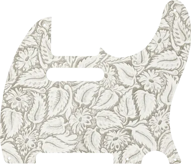 Fender Waylon Jennings Leather Telecaster koptató, White