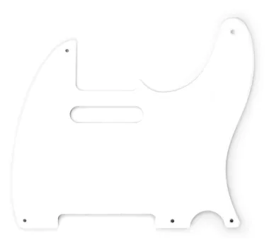 Fender White, 1-Ply, 5-Hole Mount SS, Telecaster koptató