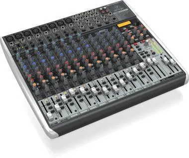 Behringer QX2222USB keverő, analóg, 22 bemenet, 2/2-bus, mikrofon-előerősítő, kompresszor, EQ, USB
