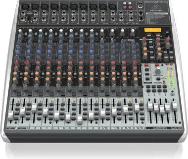 Behringer QX2442USB keverő, analóg, 24 bemenet, 4/2-bus, mikrofon-előerősítő, kompresszor, EQ, USB