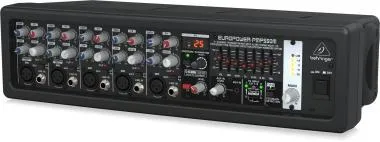 Behringer PMP550M keverő, 500W, 5 csatornás Klark Teknik Multi-FX processzor, FBQ