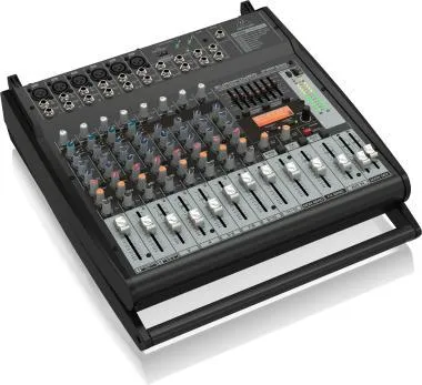 Behringer PMP500 keverő, 500W, 12 csatornás Klark Teknik Multi-FX processzor, kompresszor, FBQ