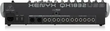 Behringer QX1832USB keverő, analóg, 18 bemenet, 3/2-bus, mikrofon-előerősítő, kompresszor, EQ, USB