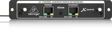 Behringer X-DANTE I/O interfész, 32 csatornás Audinate Dante bővítőkártya az X32-hez