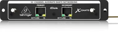 Behringer X-DANTE I/O interfész, 32 csatornás Audinate Dante bővítőkártya az X32-hez