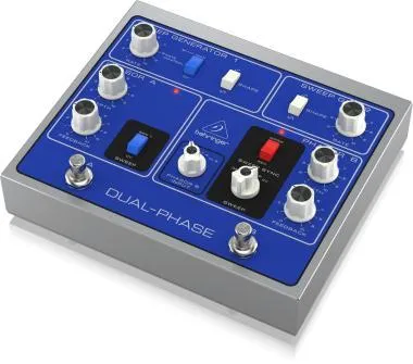 Behringer DUAL-PHASE effektpedál, autentikus dual analóg Phase Shifter, 12 opto-kapcsoló