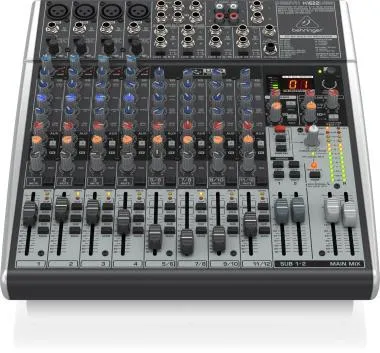 Behringer X1622USB keverő, analóg, 16 bemenet, 2/2-bus, mikrofon-előerősítő, kompresszor, EQ, USB
