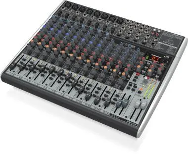 Behringer X2222USB keverő, analóg, 22 bemenet, 2/2-bus, mikrofon-előerősítő, kompresszor, EQ, USB