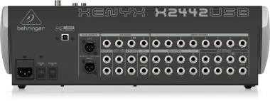 Behringer X2442USB keverő, analóg, 24 bemenet, 4/2-bus, mikrofon-előerősítő, kompresszor, EQ, USB