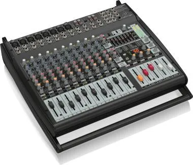 Behringer PMP4000 keverő, 1600W-os, 16 csatorna, Multi-FX processzor, FBQ visszacsatolás-érzékelő rendszer