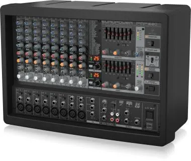 Behringer PMP1680S keverő, 1600W-os, 10 csatorna, Multi-FX processzor, FBQ visszacsatolás-érzékelő rendszer