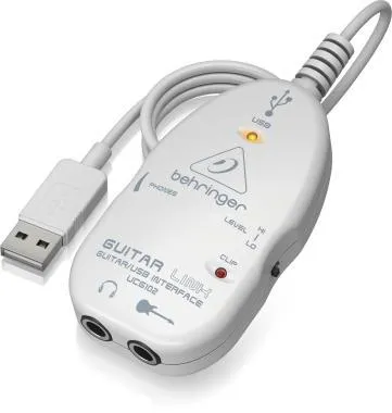 Behringer UCG102 interfész/hangkártya, gitár-USB, PC/Mac vagy I/O S eszközzel történő felvételhez
