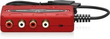 Behringer UCA222 interfész/hangkártya, 2-be/2-ki, USB, ultra-alacsony késleltetés, szofvercsomag