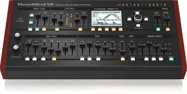 Behringer DEEPMIND 12D szintetizátor, analóg, asztali, polifonikus, 12 hang, step sequencer