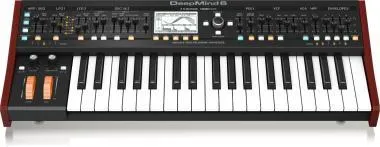 Behringer DEEPMIND 6 szintetizátor, analóg, polifonikus, 6-hang, FX, OSC, LFO, ADSR, 32-step sequencer, WiFi