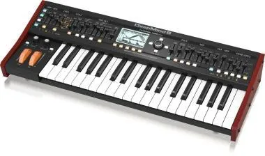 Behringer DEEPMIND 6 szintetizátor, analóg, polifonikus, 6-hang, FX, OSC, LFO, ADSR, 32-step sequencer, WiFi