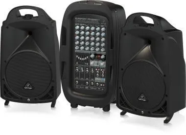 Behringer PPA2000BT mobil hangrendszer, 2000W, 8 csatorna, keverő, Bluetooth,