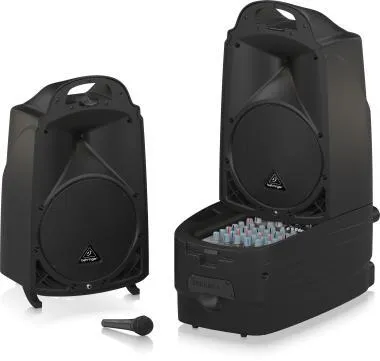 Behringer PPA2000BT mobil hangrendszer, 2000W, 8 csatorna, keverő, Bluetooth,