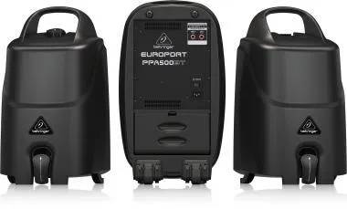 Behringer PPA500BT mobil hangrendszer, 500W, 6 csatorna, keverő, MP3-lejátszó, XM1800S mikrofon, Bluetooth