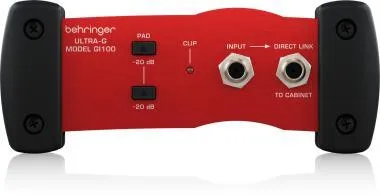 Behringer GI100 DI Box, professzionális akkumulátoros/fantom táp, gitárhangszóró-emulációval