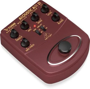 Behringer ADI21 akusztikus erősítő modellező/közvetlen felvételi előerősítő/DI Box