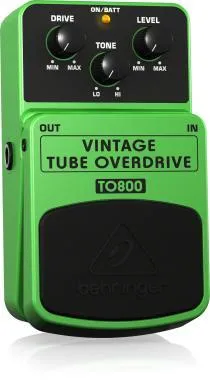 Behringer TO800 effektpedál, Vintage csöves hangzású Overdrive