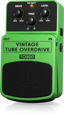 Behringer TO800 effektpedál, Vintage csöves hangzású Overdrive