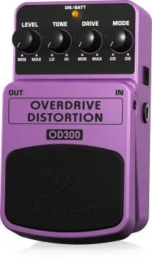 Behringer OD300 effektpedál, 2 üzemmódú Overdrive/Distortion