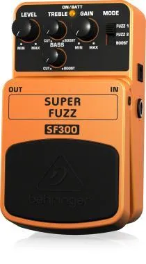 Behringer SF300 effektpedál, torzító, 3 üzemmódú Fuzz