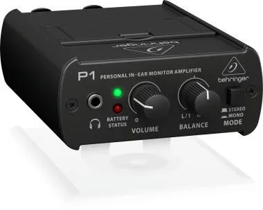 Behringer P1 fülmonitor erősítő, 2 csatorna, 12 óra üzemidő