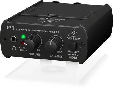 Behringer P1 fülmonitor erősítő, 2 csatorna, 12 óra üzemidő