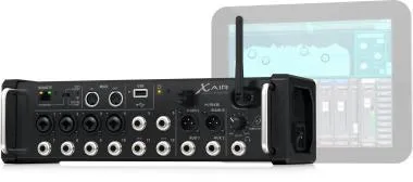Behringer XR12 keverő, digitális, 12 bemenet, 8 line, iPad/Android, WiFi, USB sztereó felvevő