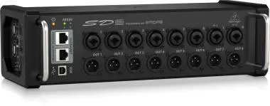 Behringer SD8 I/O box, 32 távirányítható Midas előerősítő, 8 kimenet, AES50, ULTRANET