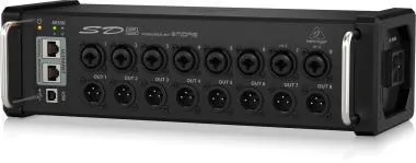 Behringer SD8 I/O box, 32 távirányítható Midas előerősítő, 8 kimenet, AES50, ULTRANET
