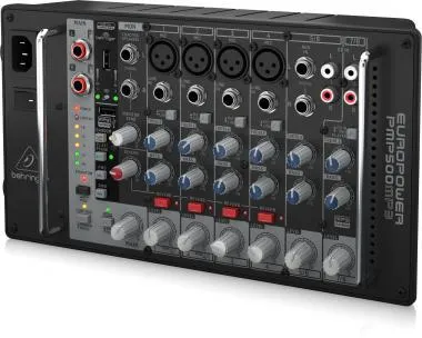 Behringer PMP500MP3 keverő, 500W, 8 csatorna, MP3 lejátszó, vezeték nélküli opció