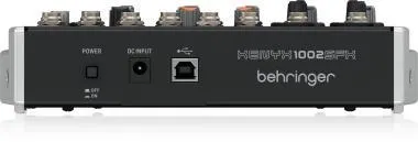 Behringer XENYX 1002SFX keverő, analóg, 10 bemenet, USB streaming interfésszel és Klark Teknik effektekkel