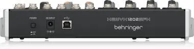Behringer XENYX 1202SFX keverő, analóg, 12 bemenet, USB streaming interfésszel és Klark Teknik effektekkel
