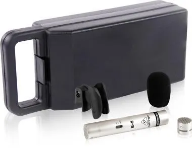 Behringer B-5 mikrofon, kondenzátor, stúdió, aranyozott membrán, 2 cserélhető kapszula