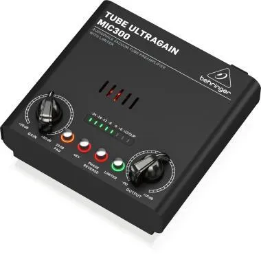 Behringer MIC300 audiophile vákuumcsöves előerősítő limiterrel