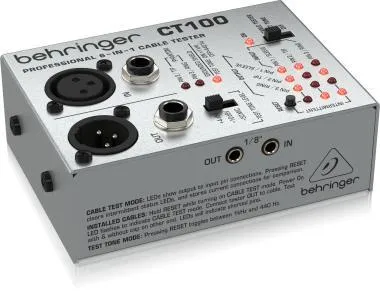 Behringer CT100 kiegészítő, kábeltesztelő, 6 az 1-ben, professzionális