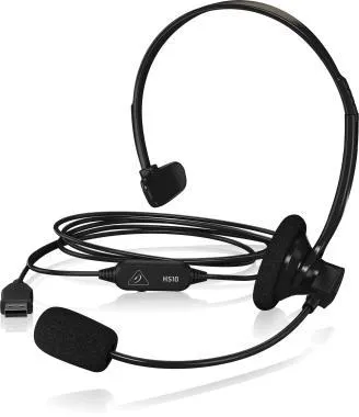 Behringer HS10 headset, mono, forgatható mikrofon, USB