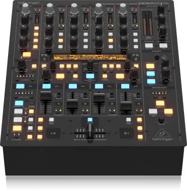Behringer DDM4000 keverő, DJ, 5 csatorna, sampler, 4 FX szekció, dual BPM számláló, MIDI