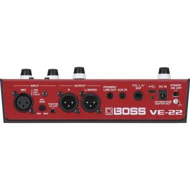 BOSS VE-22 ének effekt processzor, LCD kijelző, 99 memória, beépített looper